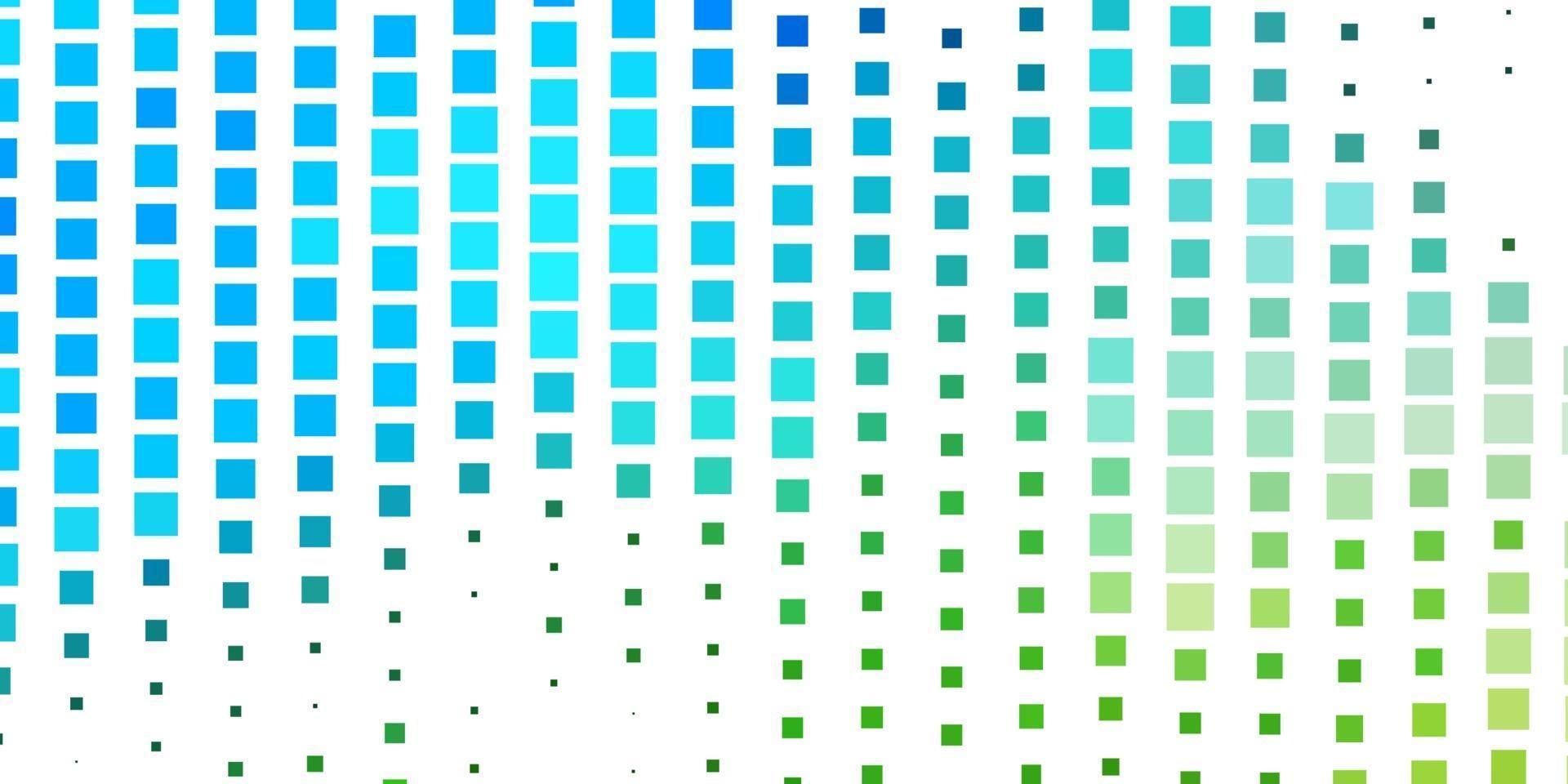 lichtblauwe, groene vectorachtergrond met rechthoeken. vector