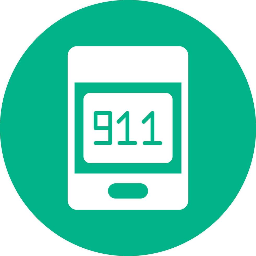911 telefoontje vector icoon
