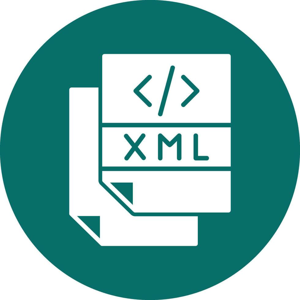 xml-bestand vectorpictogram vector