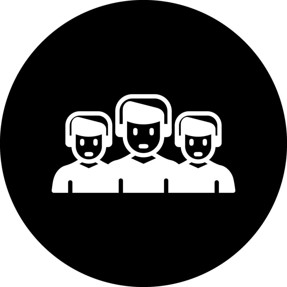 team vector pictogram