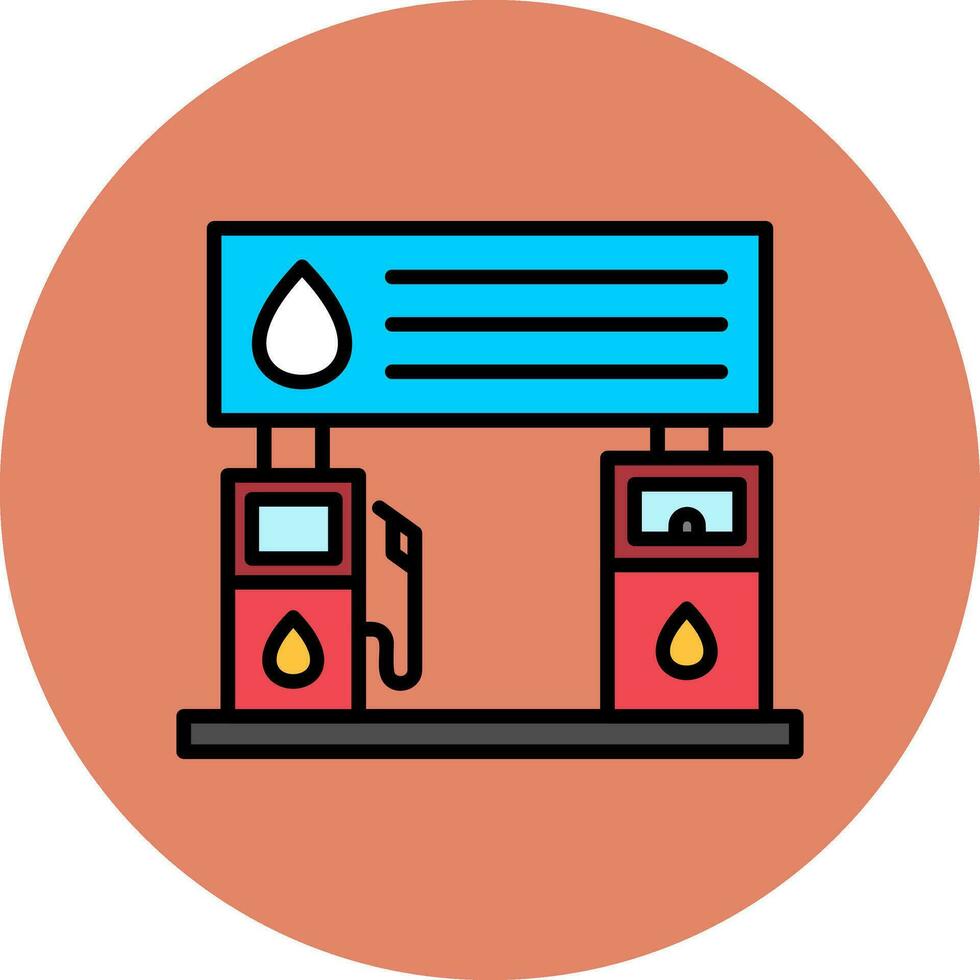 gas- station vector icoon