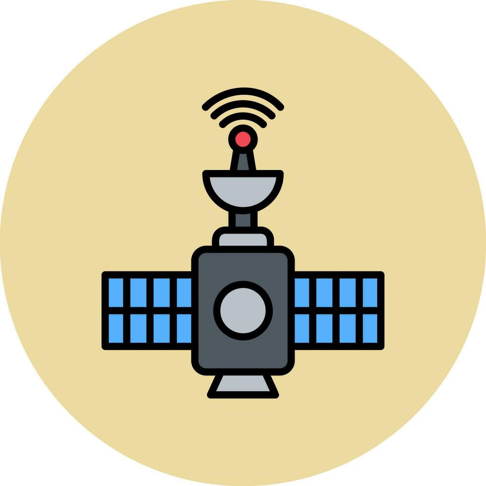 satelliet vector pictogram