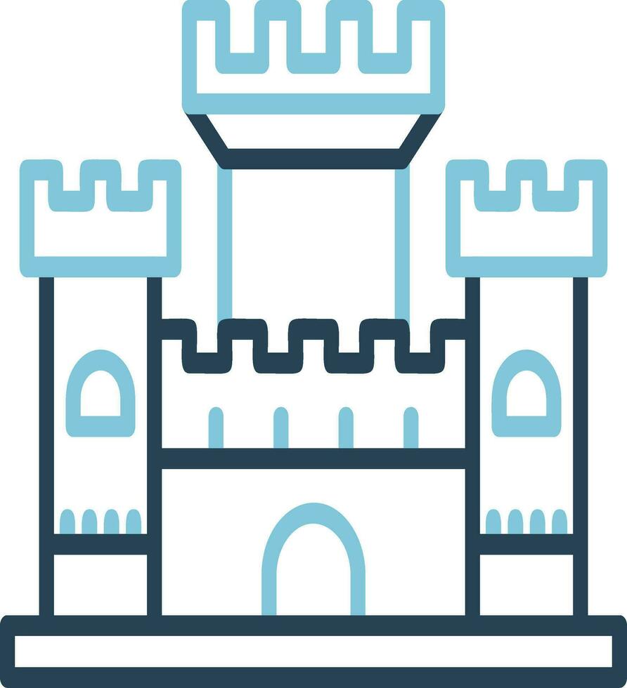 kasteel vector pictogram