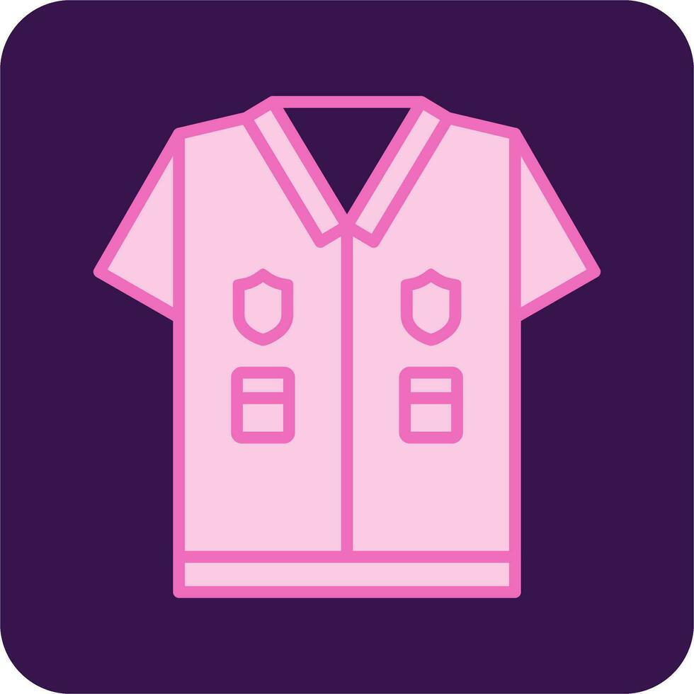 Politie uniform vector icoon