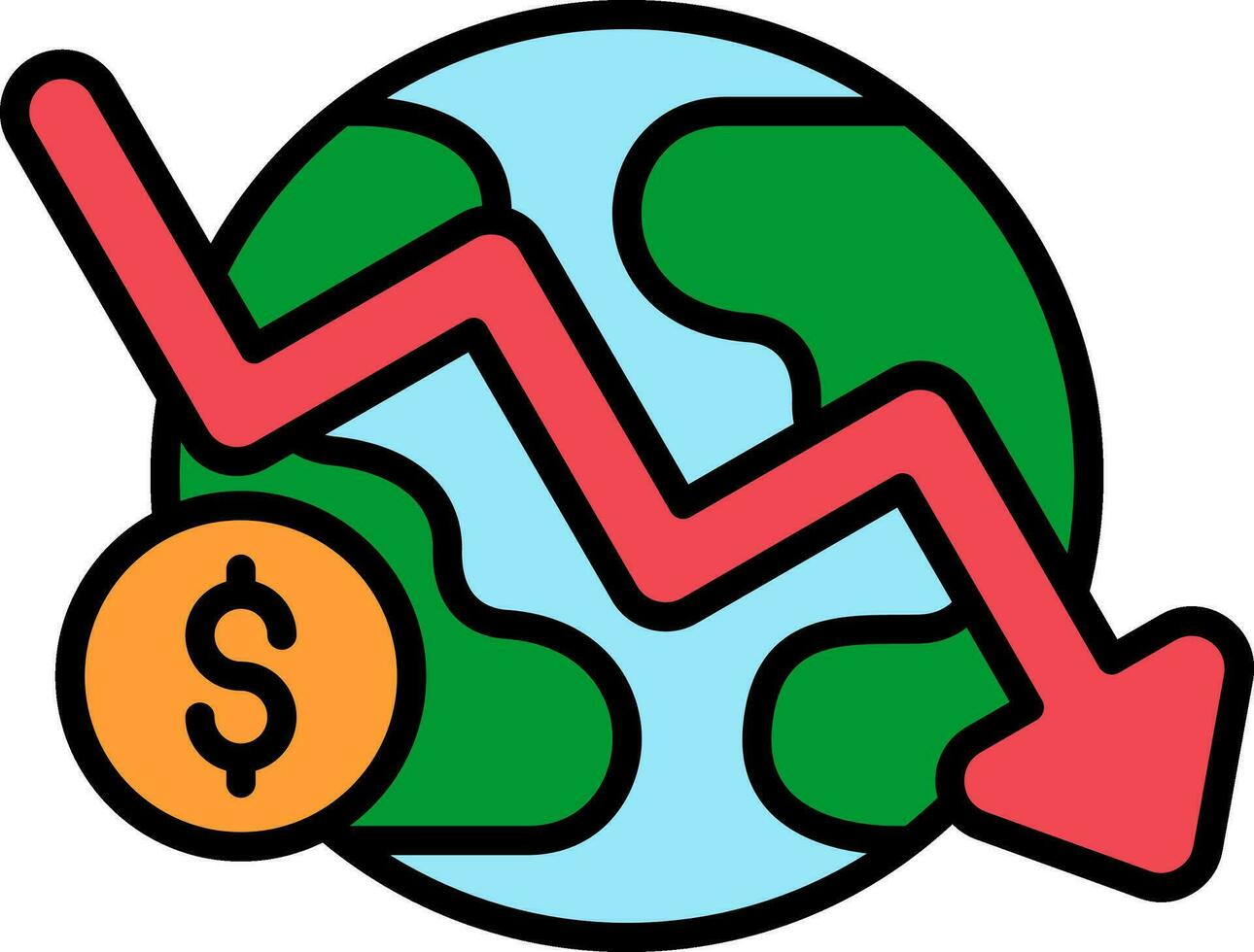 crisis vector pictogram