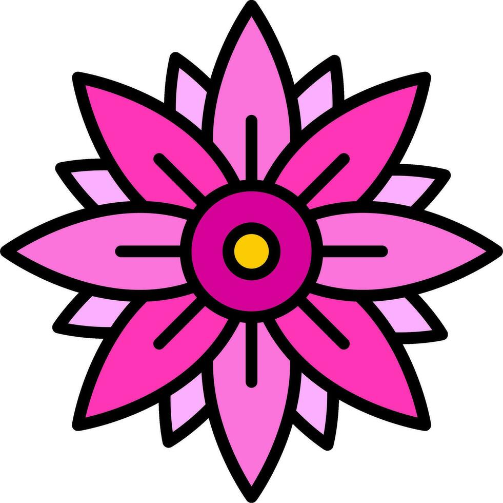 chrysant vector icoon