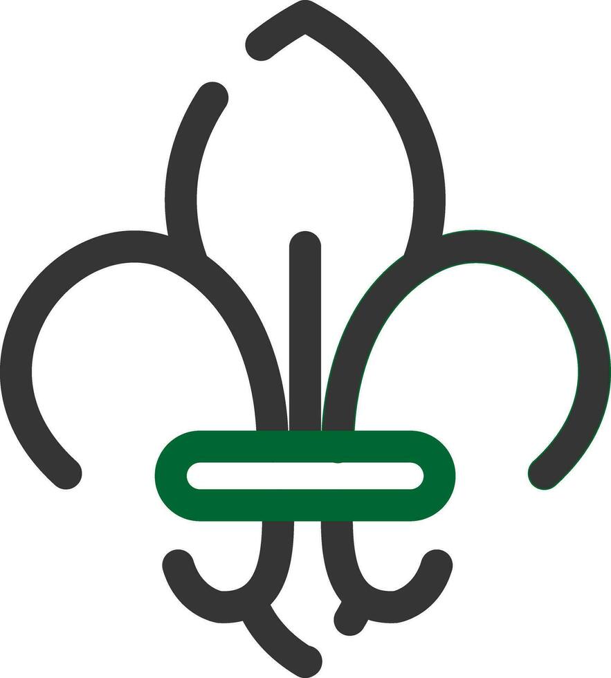 fleur de lis creatief icoon ontwerp vector