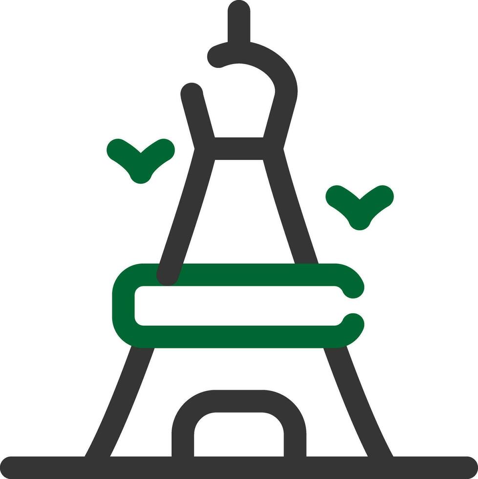 eiffel toren creatief icoon ontwerp vector