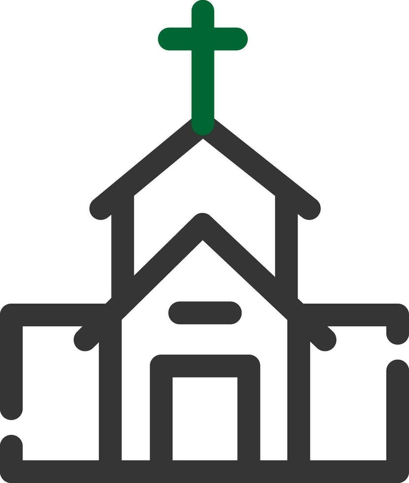 kerk creatief icoon ontwerp vector