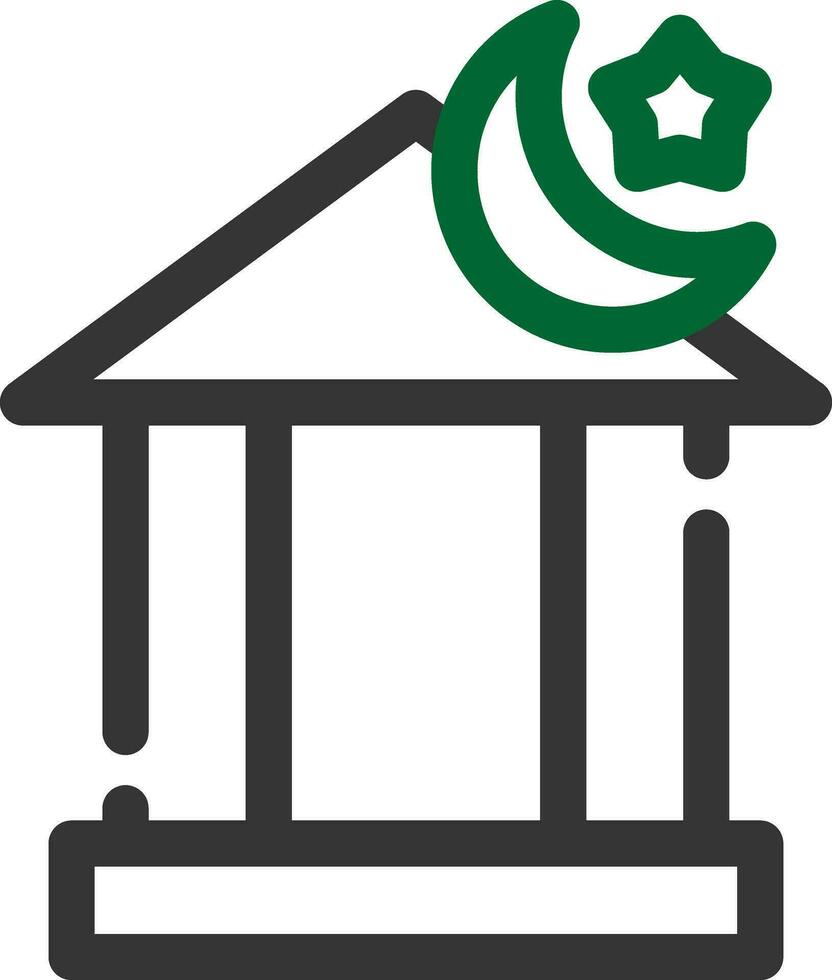 Islamitisch bank creatief icoon ontwerp vector