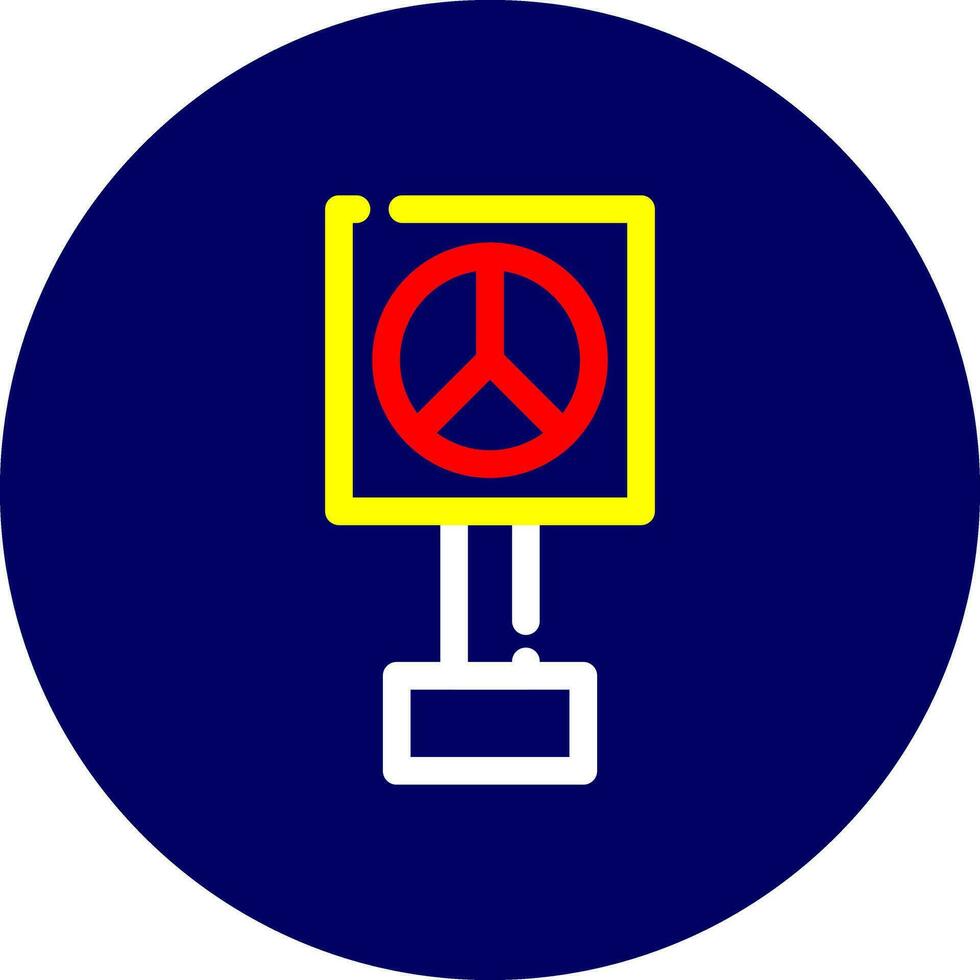 vrede teken creatief icoon ontwerp vector