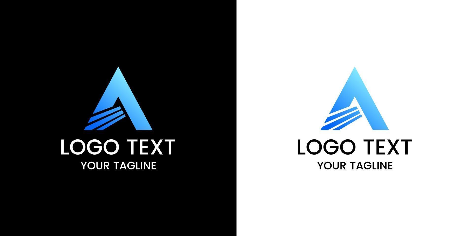 letter een logo ontwerp vector