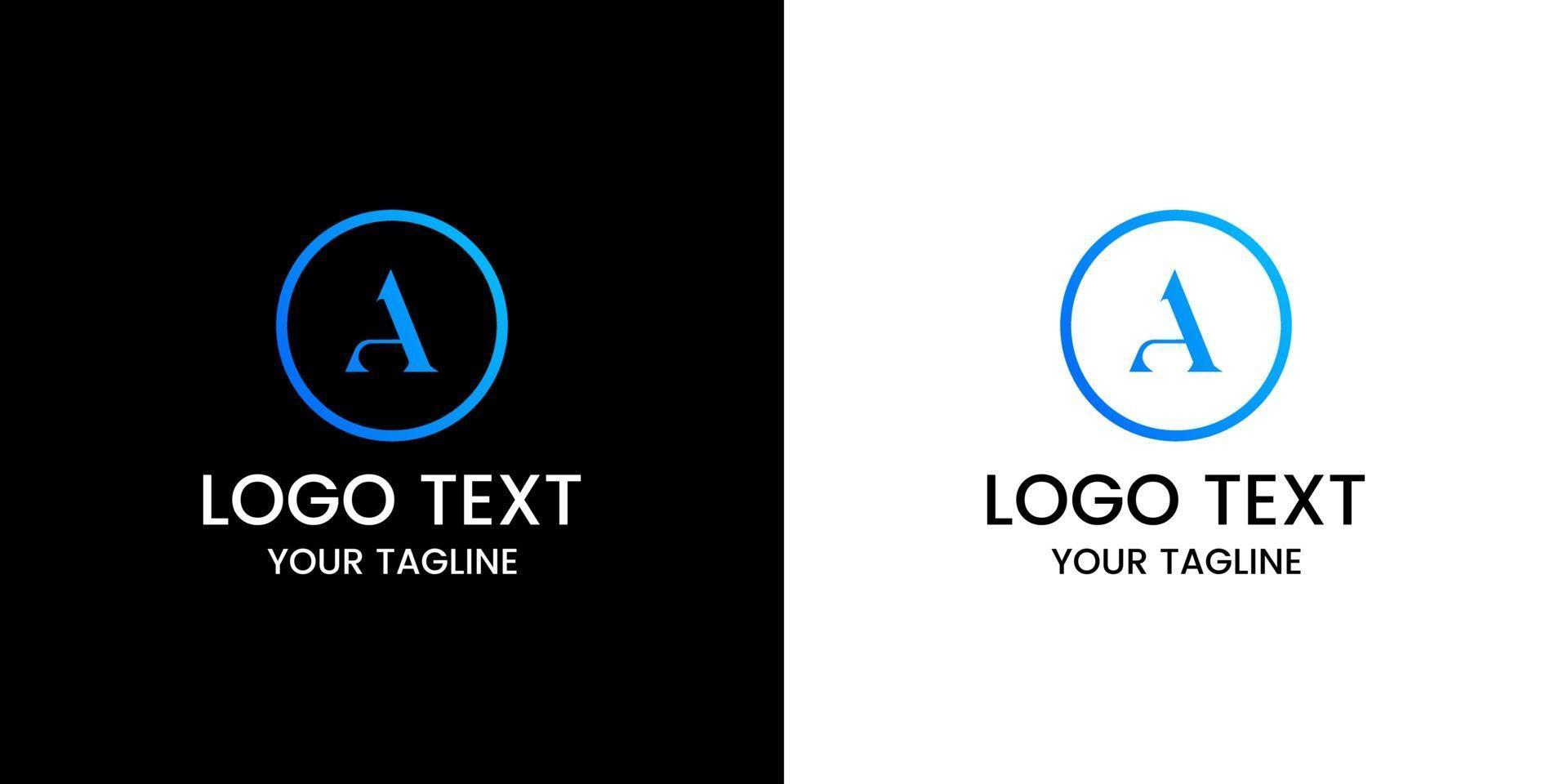 letter een logo ontwerp vector