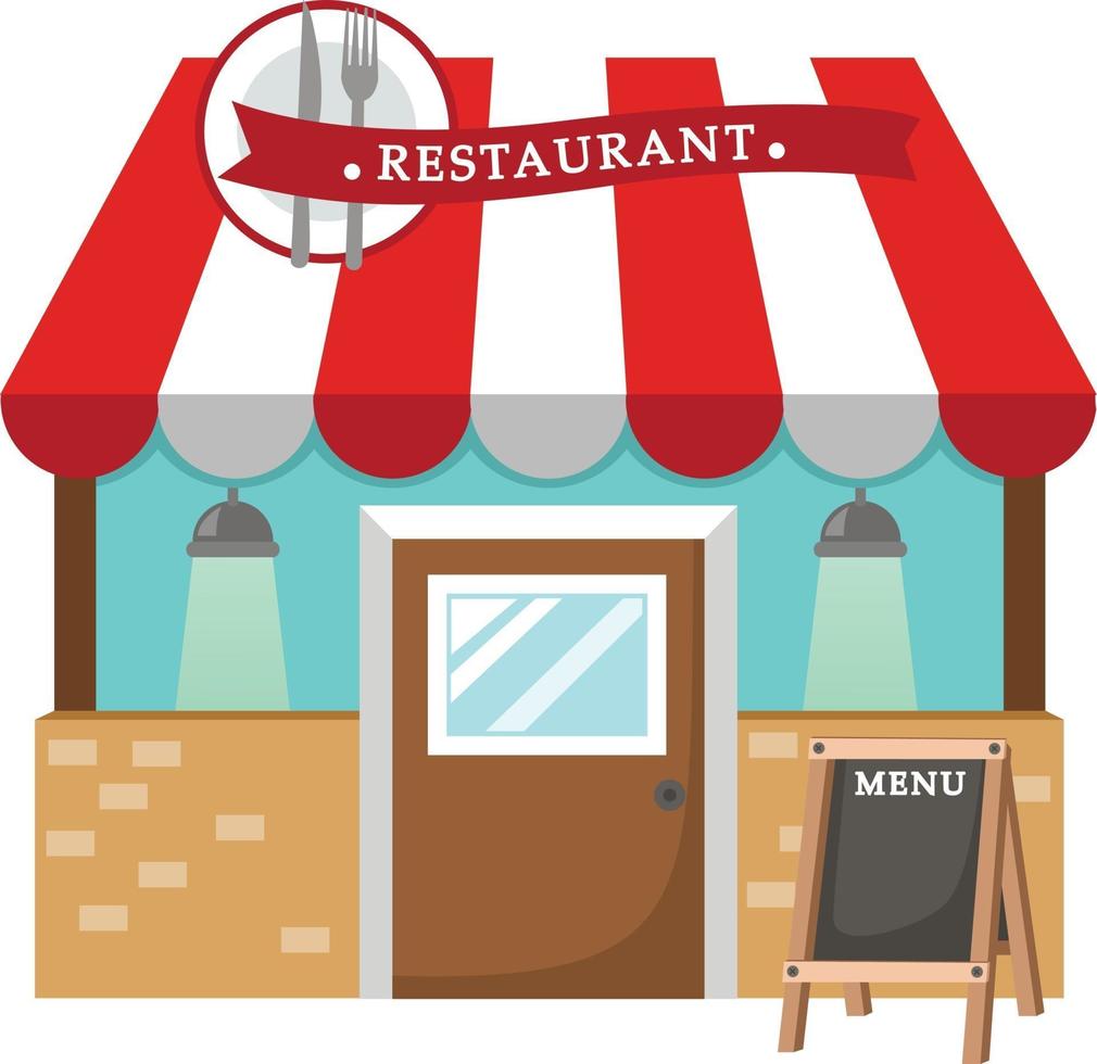 illustratie restaurant vector