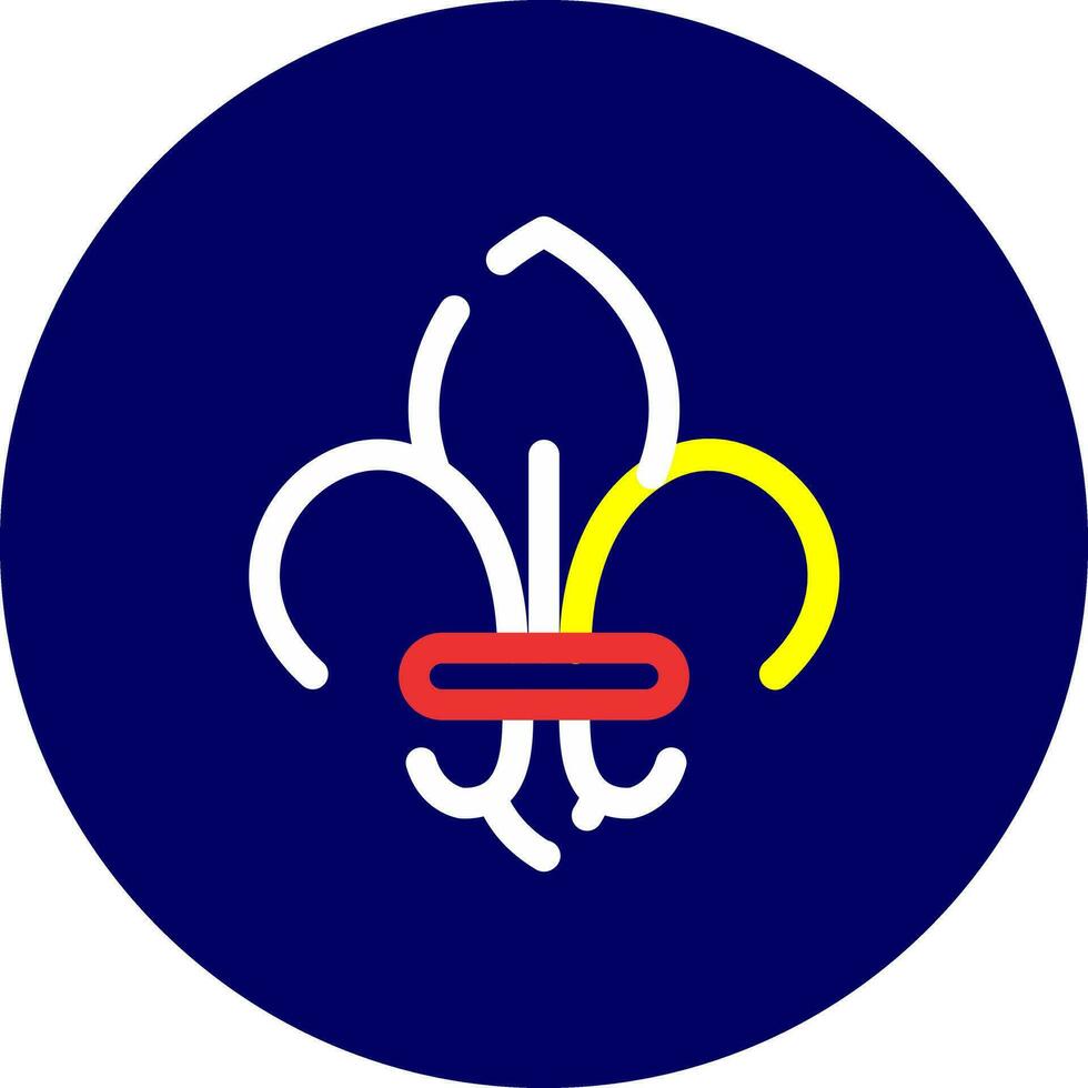 fleur de lis creatief icoon ontwerp vector