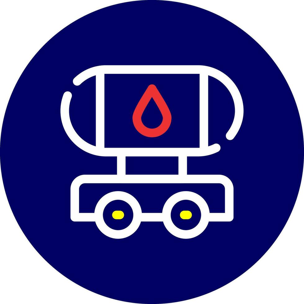 tanker creatief icoon ontwerp vector