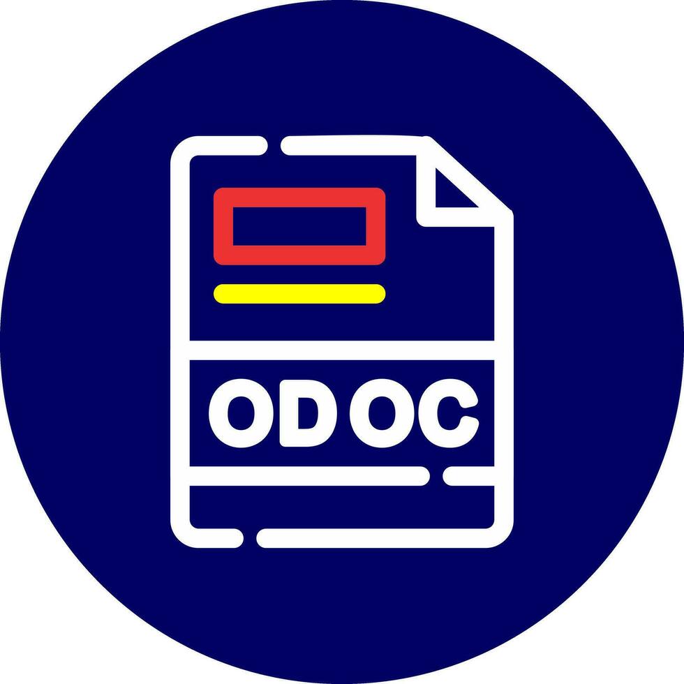 odoc creatief icoon ontwerp vector