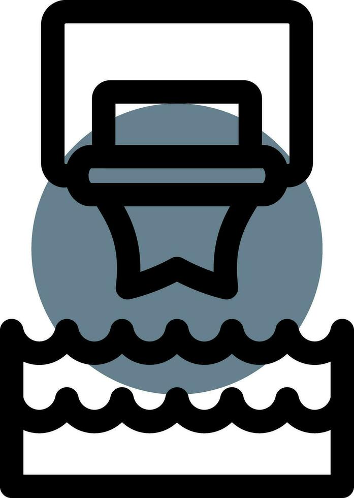 water basketbal creatief icoon ontwerp vector