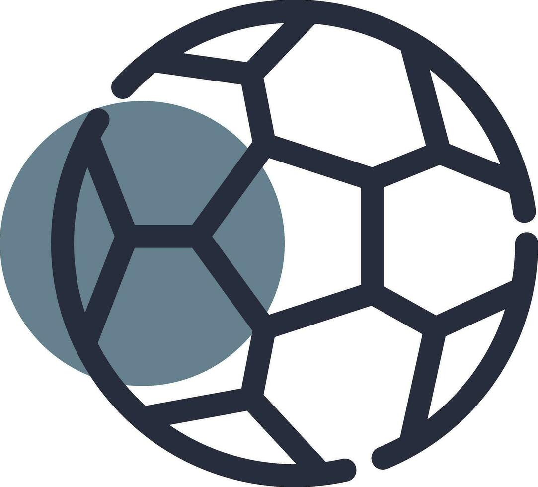 voetbal creatief icoon ontwerp vector