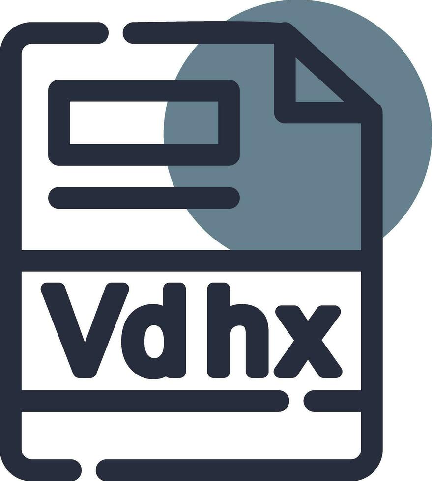 vdhx creatief icoon ontwerp vector