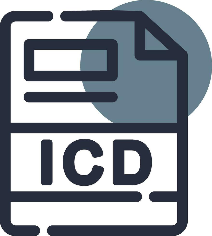 icd creatief icoon ontwerp vector