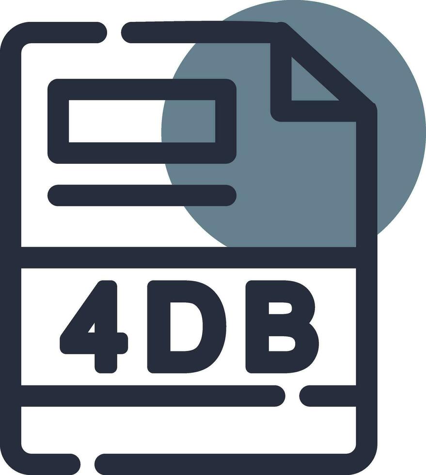 4 dB creatief icoon ontwerp vector