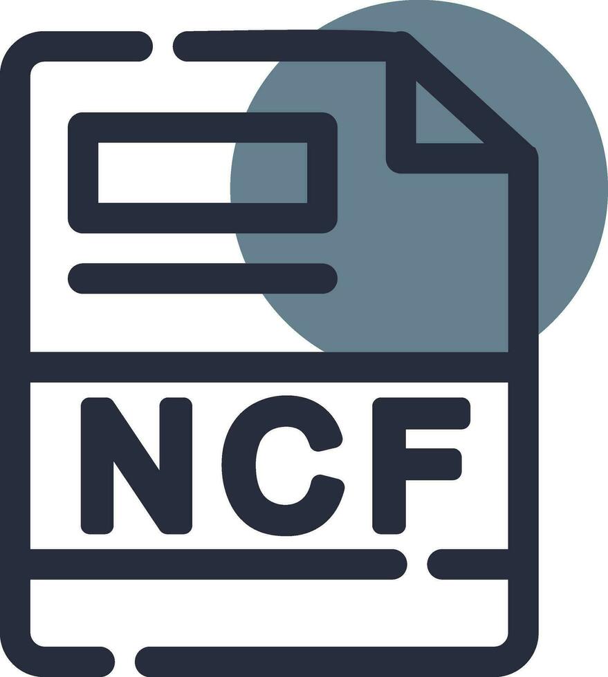 ncf creatief icoon ontwerp vector