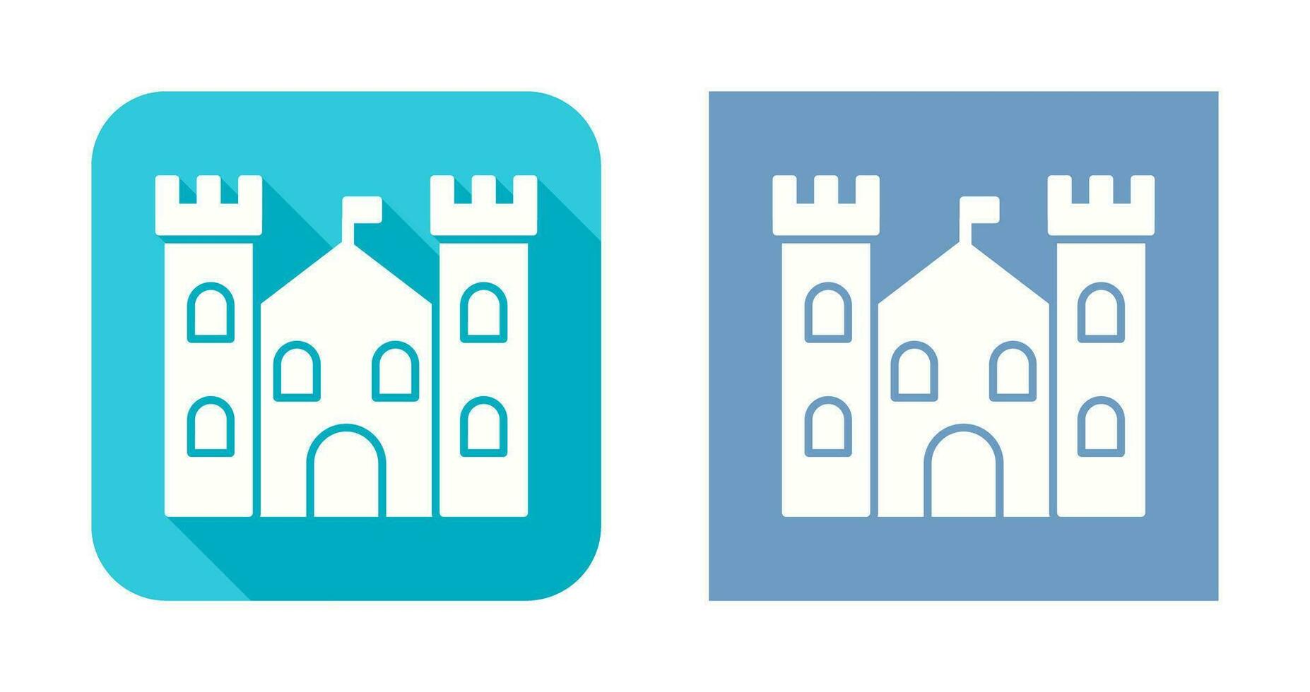 kasteel vector pictogram