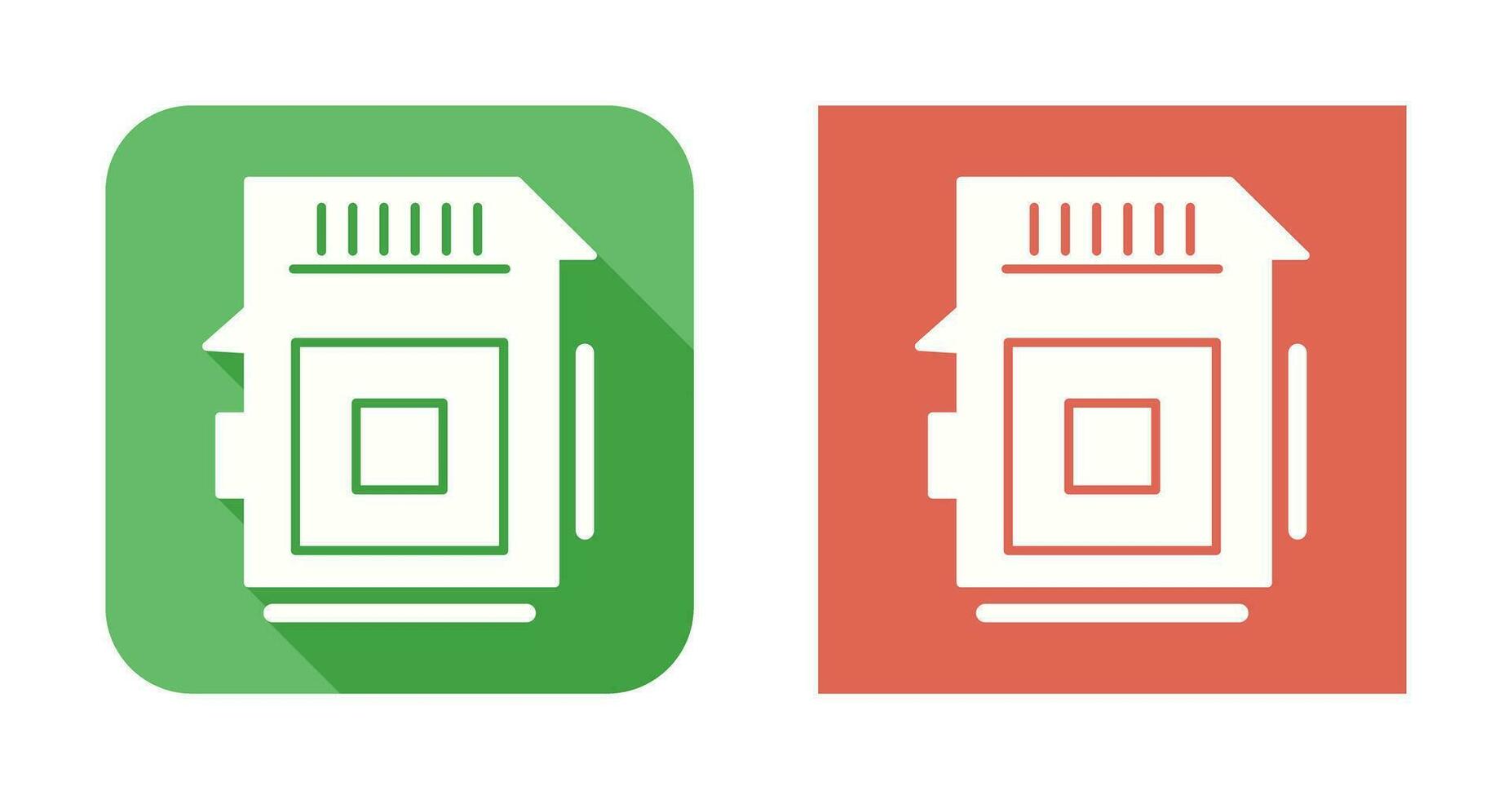 sd-kaart vector pictogram