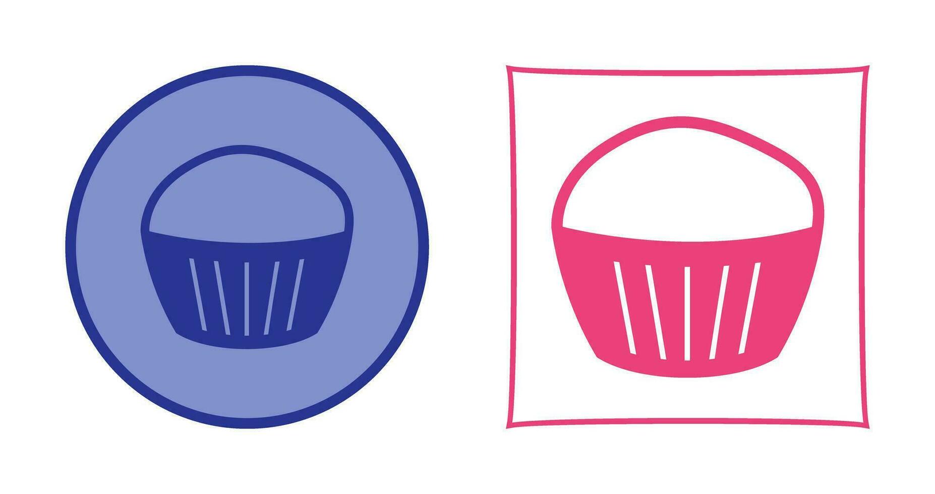 chocola muffin vector icoon