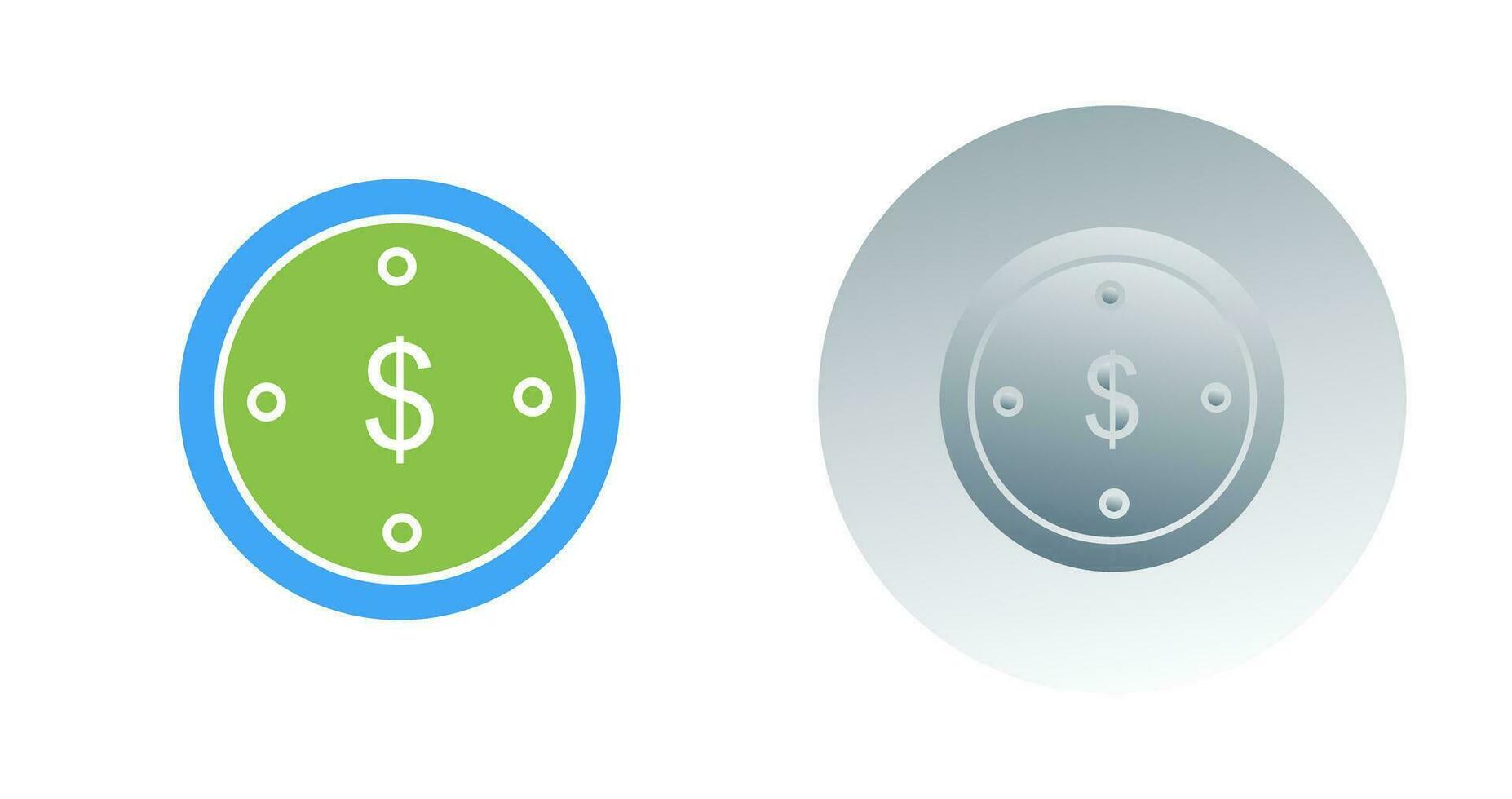 dollar munt vector pictogram