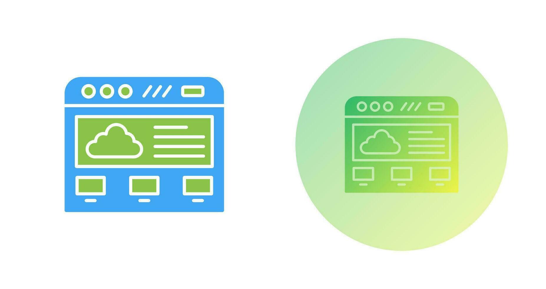 cloud computing vector icon