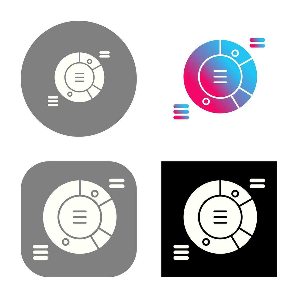 cirkeldiagram vector pictogram