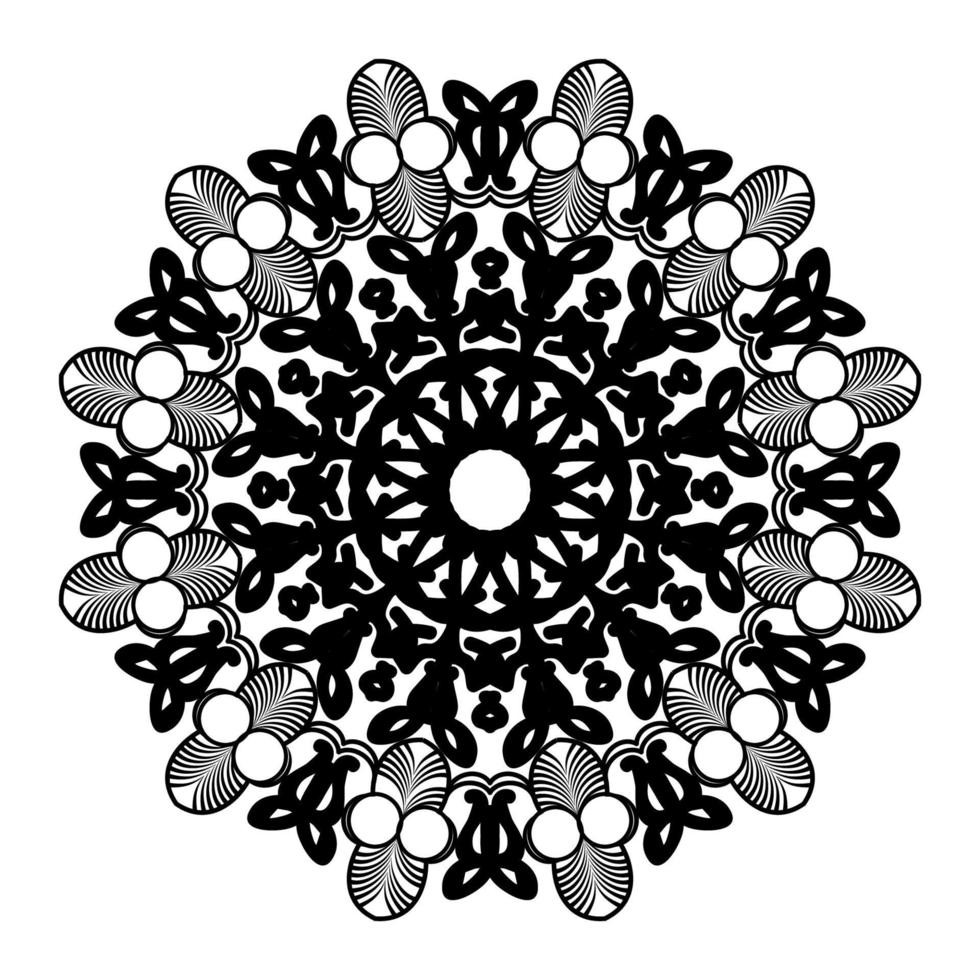 islamitische mandala ontwerp achtergrond van bloemenpatroon vector