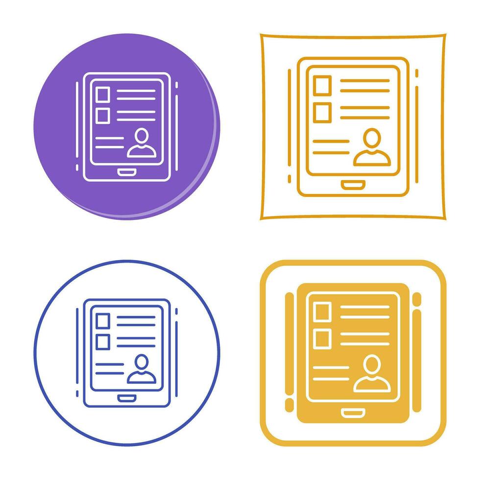 tablet vector pictogram