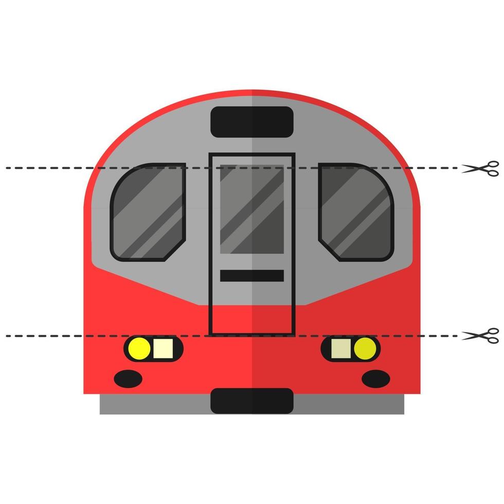 knip de afbeelding in stukjes. vouw in de juiste volgorde. Londen vector