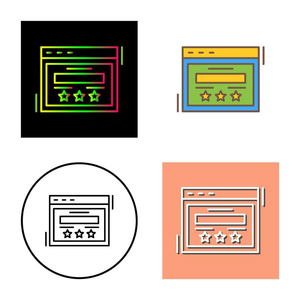 beoordeling vector pictogram