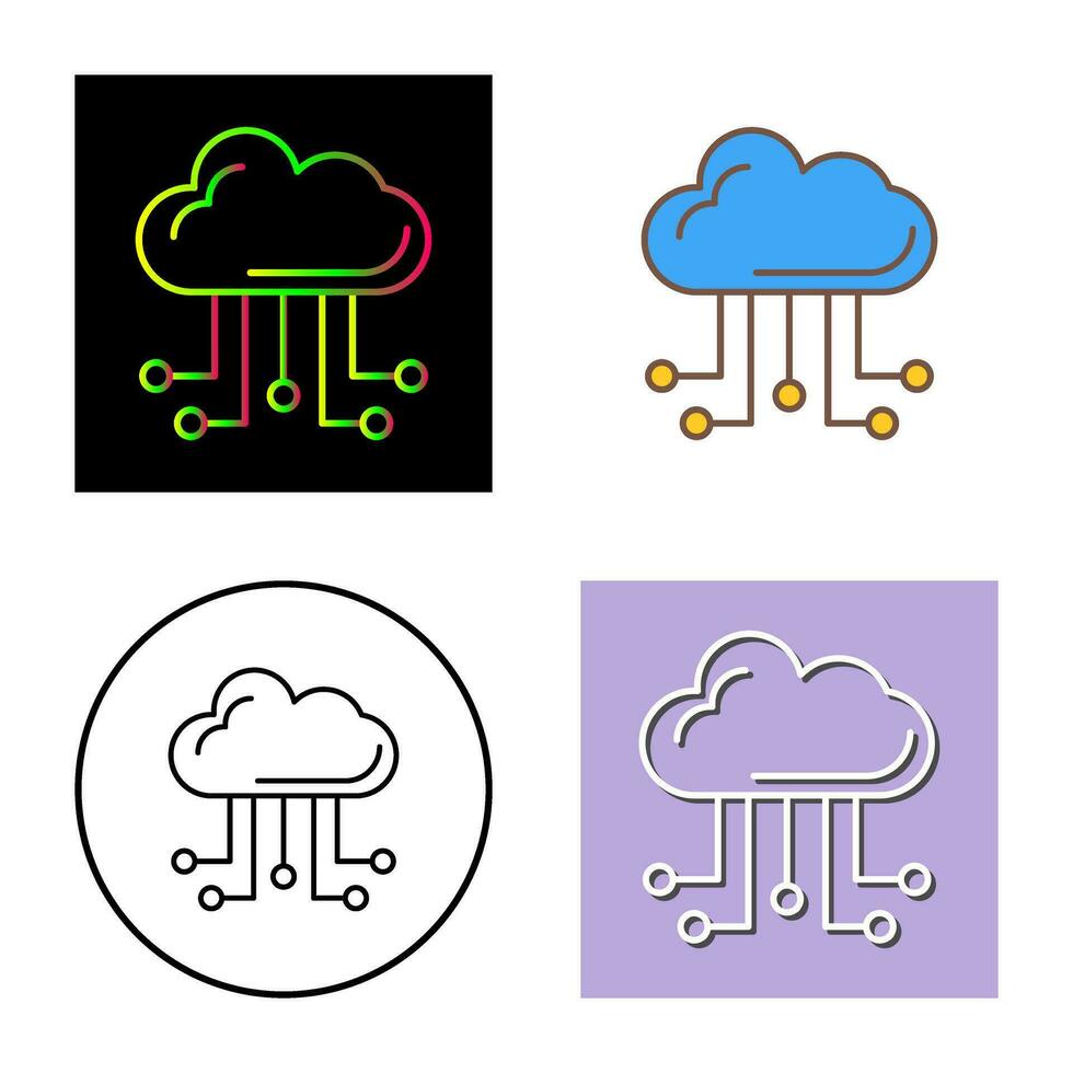 cloud computing vector icon