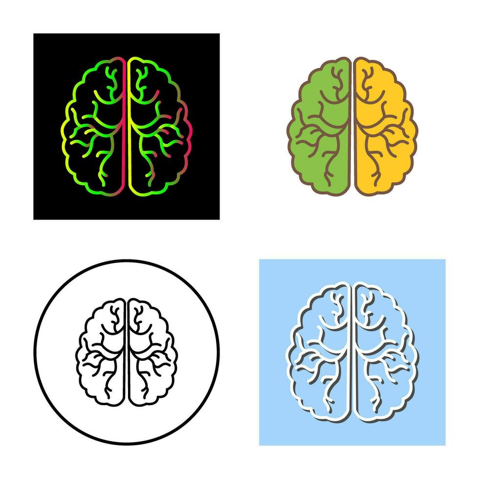 hersenen vector pictogram