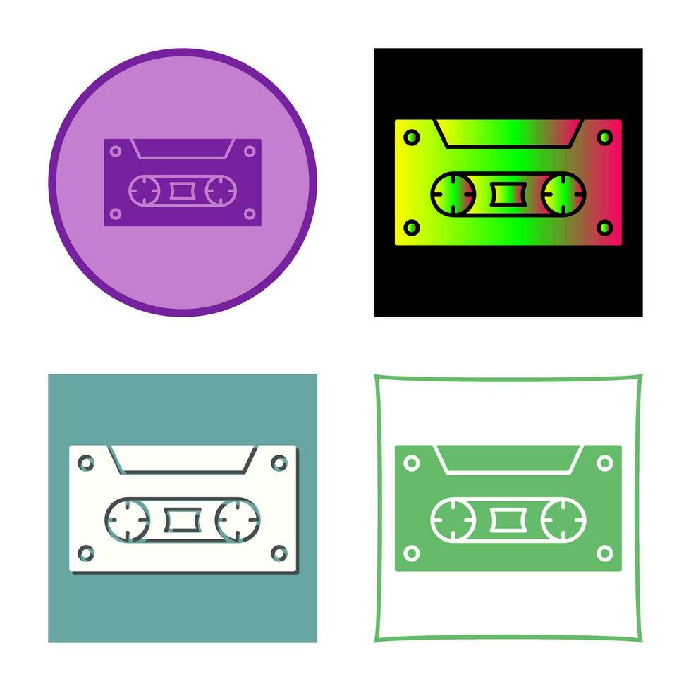 casette vector icoon