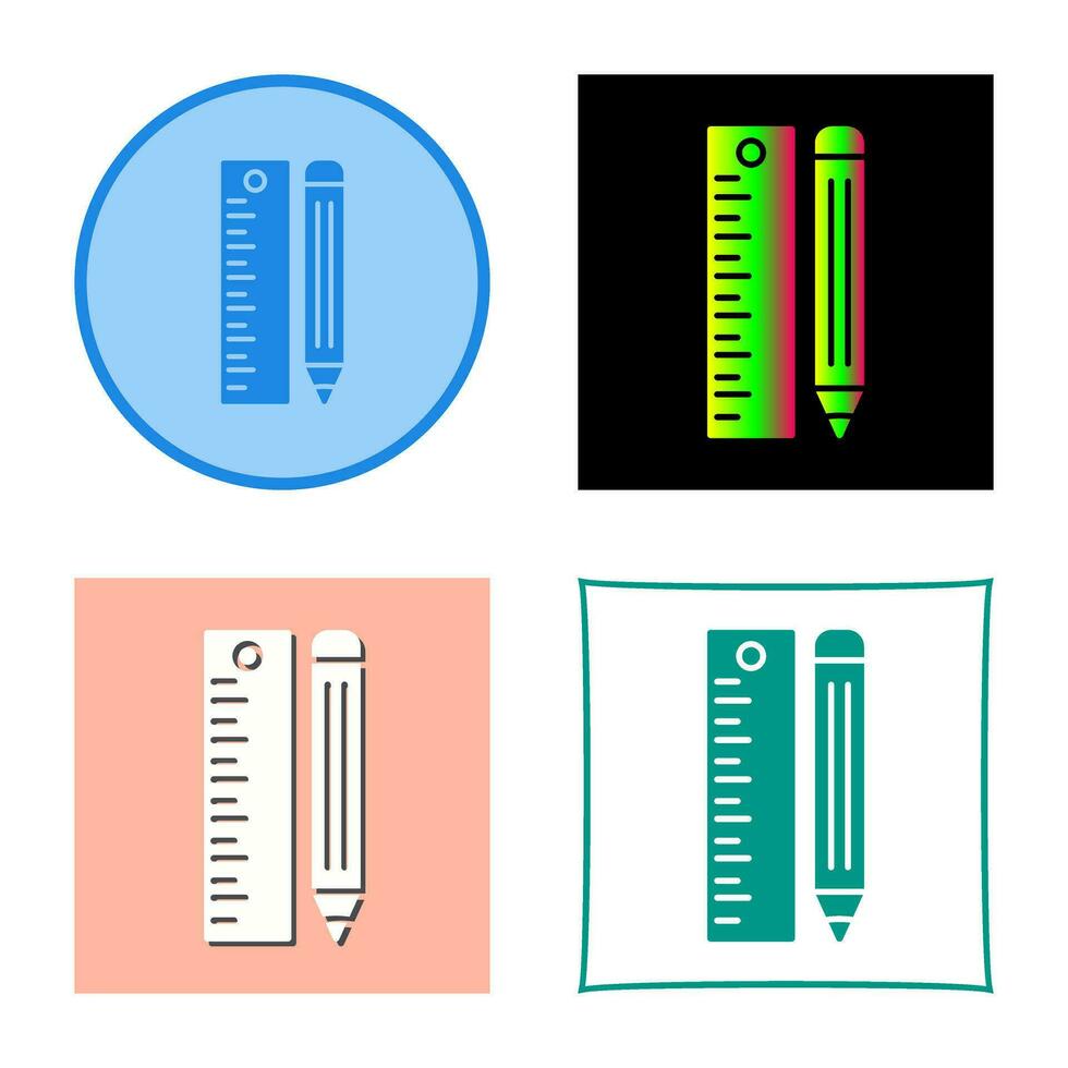 liniaal vector pictogram