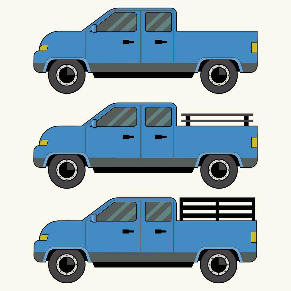 oppakken vrachtwagen vrachtauto vector kunst illustratie