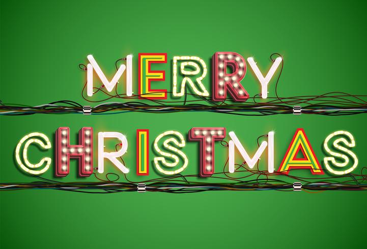 &#39;Merry Christmas&#39; lettertype collectie, vector