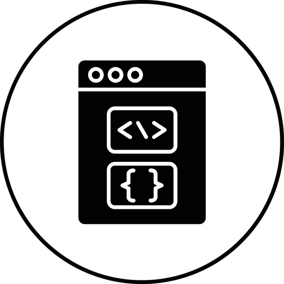 programmering taal vector icoon