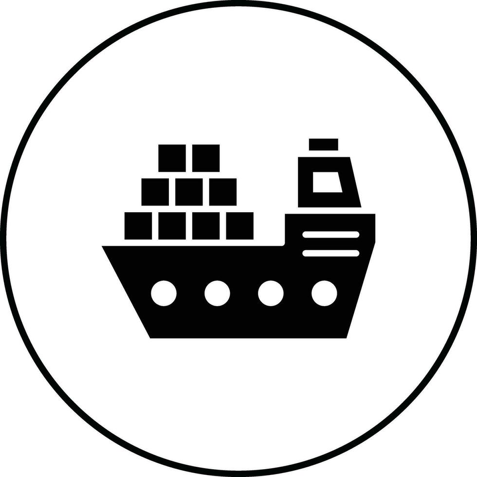 lading schip vector icoon