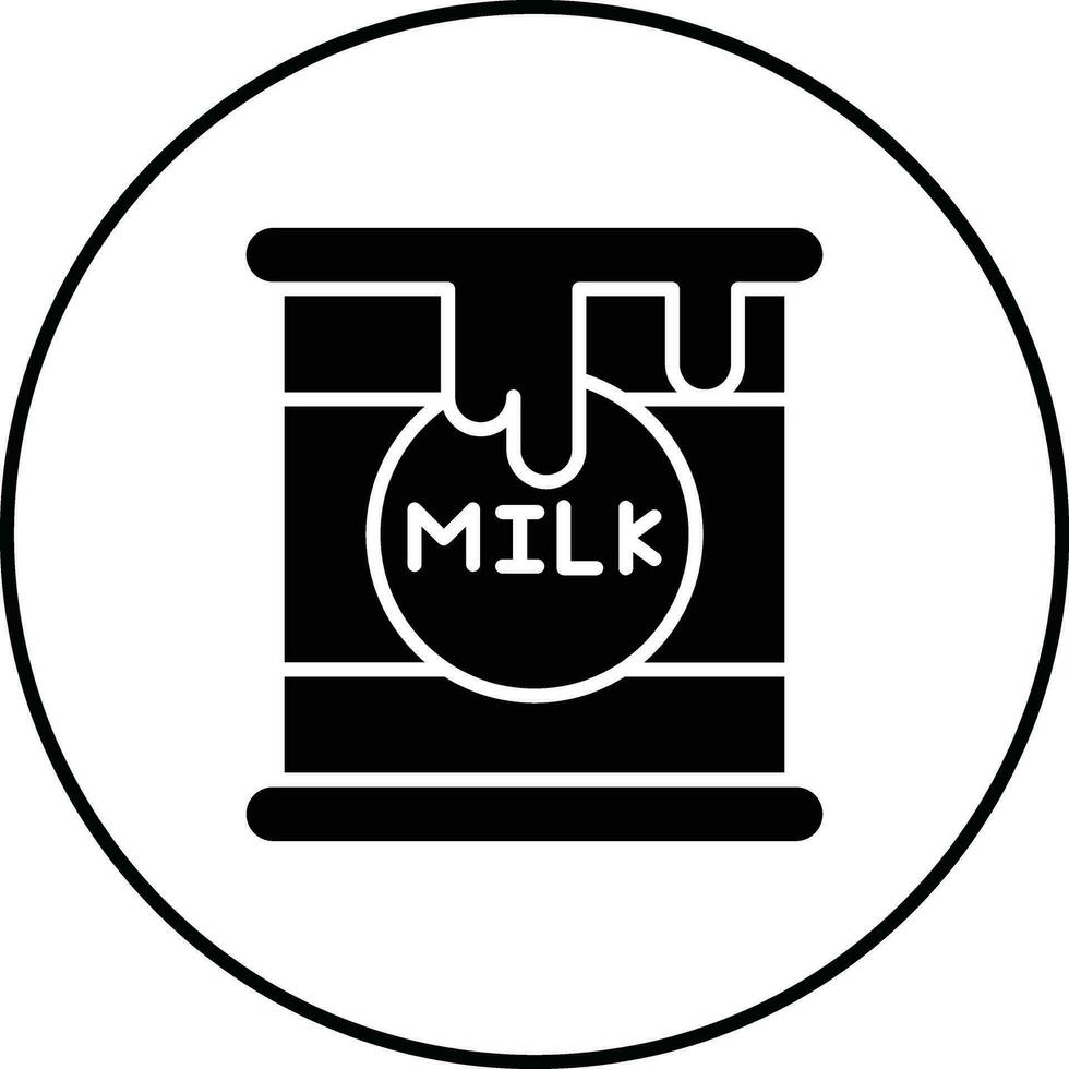 gecondenseerd melk vector icoon