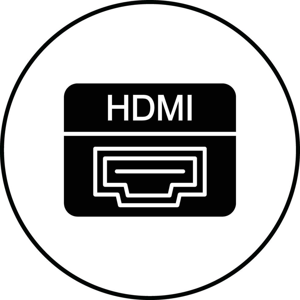 hdmi haven vector icoon