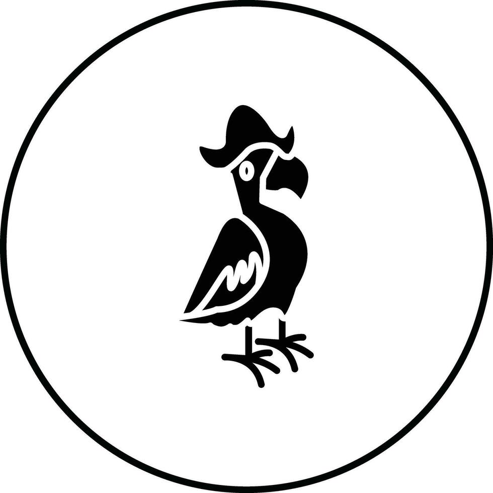 piraat papegaai vector icoon
