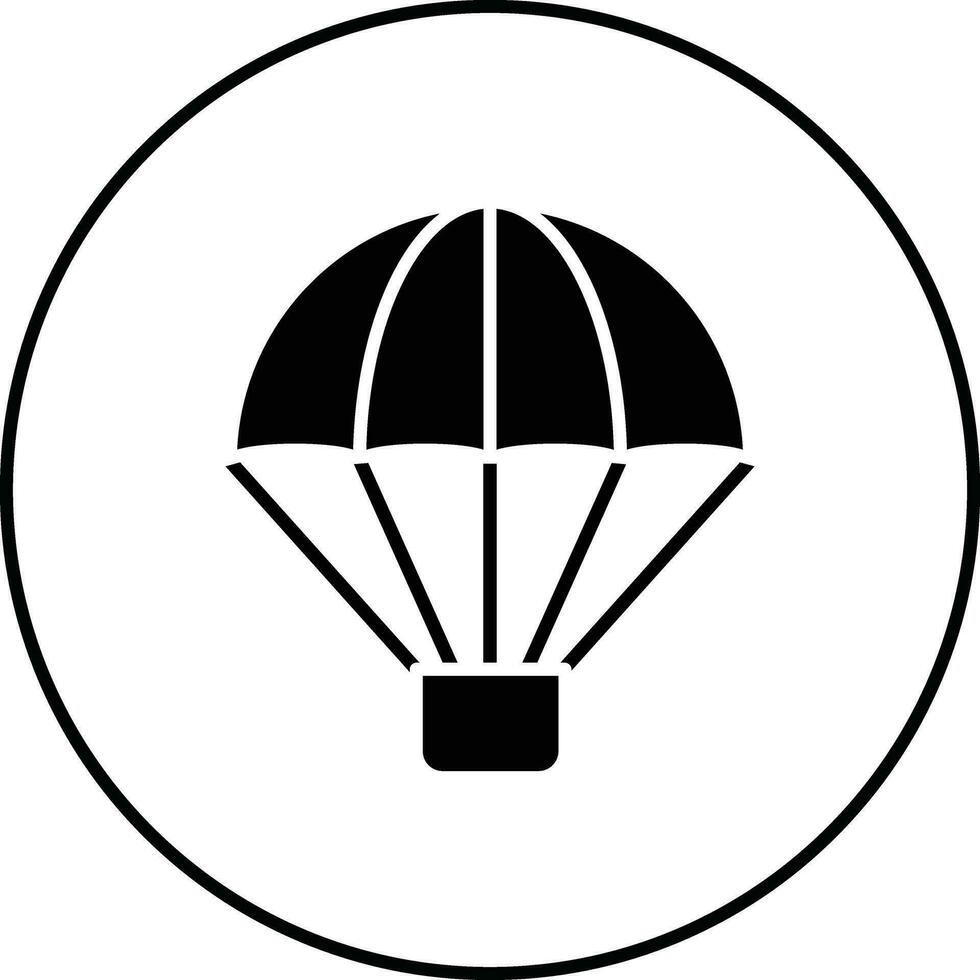 leger parachute vector icoon