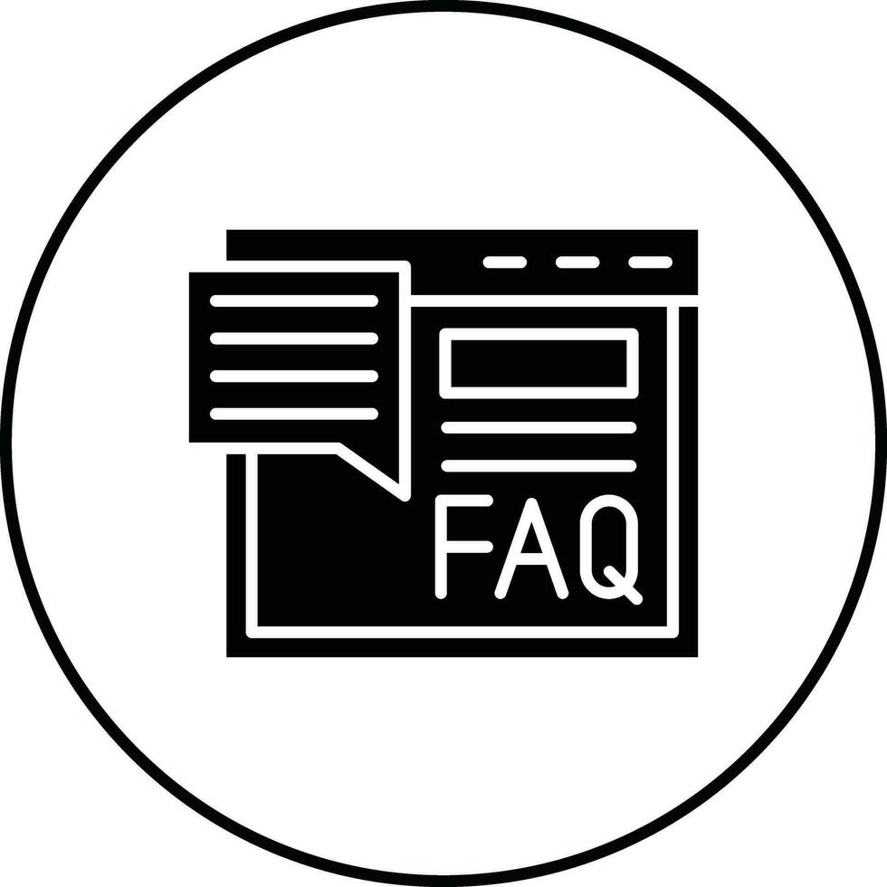 FAQ vector icoon